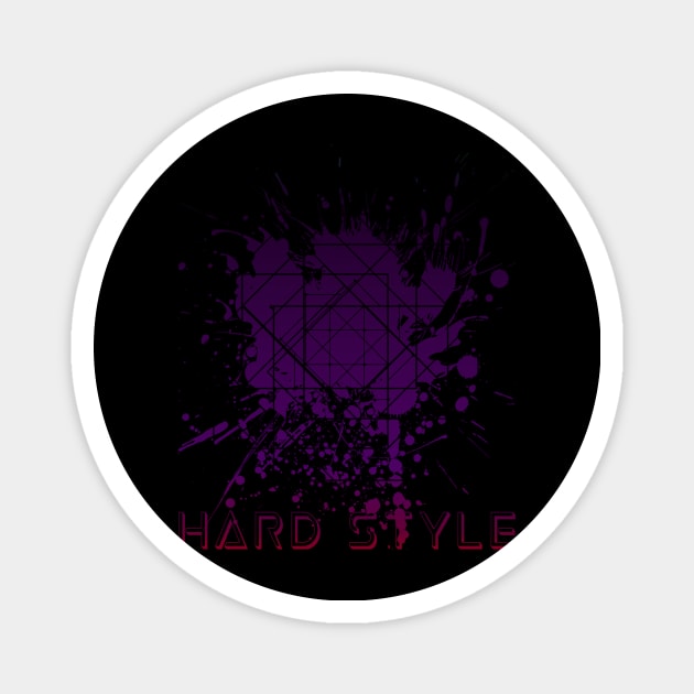 Hard Style Techno EDM Dark Pentagram Magnet by shirtontour